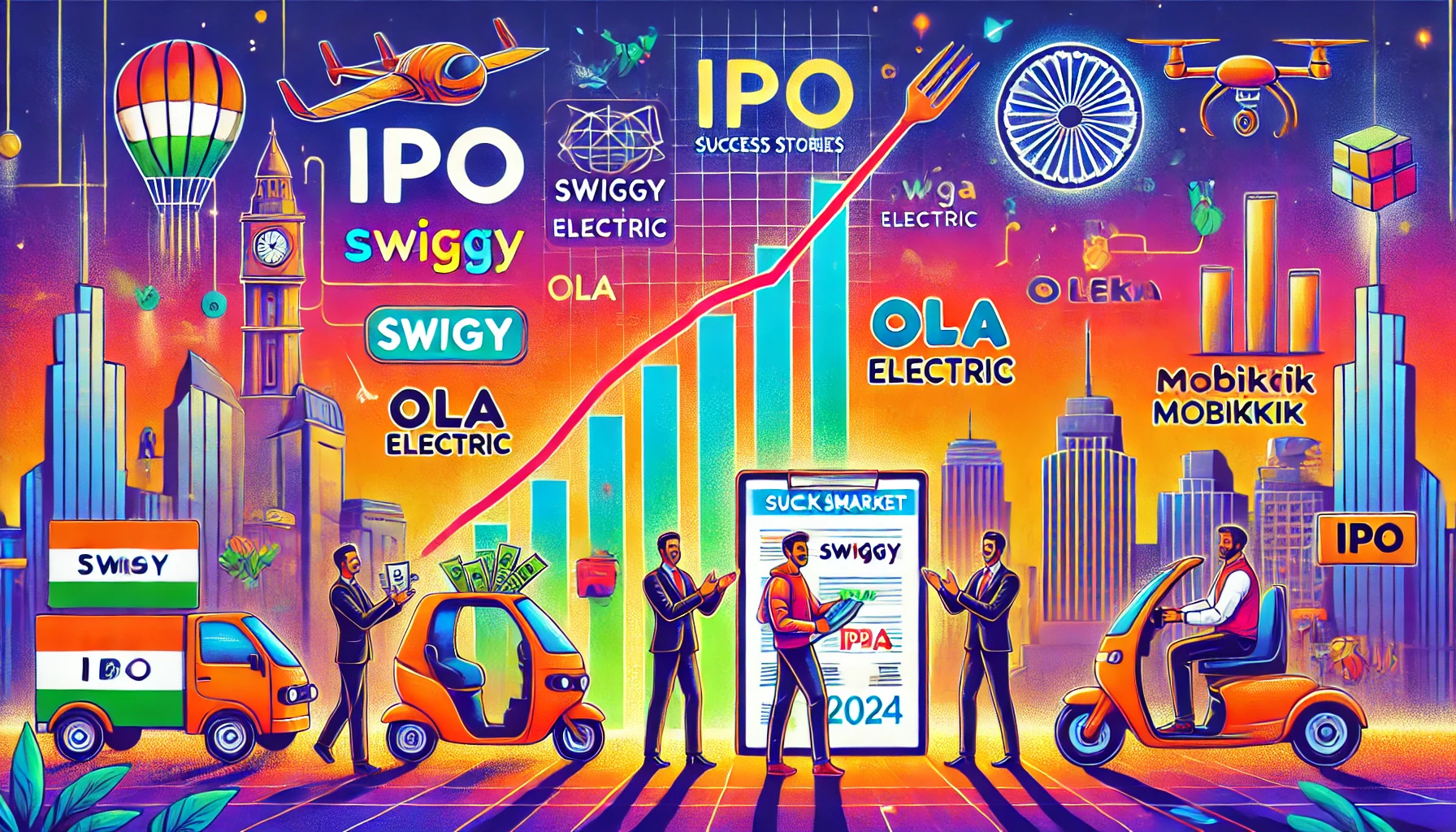 IPO की बाढ़: कैसे 2024 में Swiggy से MobiKwik तक की लिस्टिंग्स ने भारतीय स्टार्टअप इकोसिस्टम को मजबूत किया