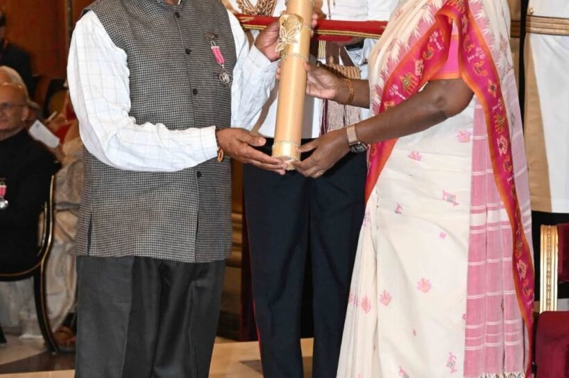 बिलासपुर के प्रगतिशील किसान हरिमन शर्मा को राष्ट्रपति ने पद्म श्री से सम्मानित किया