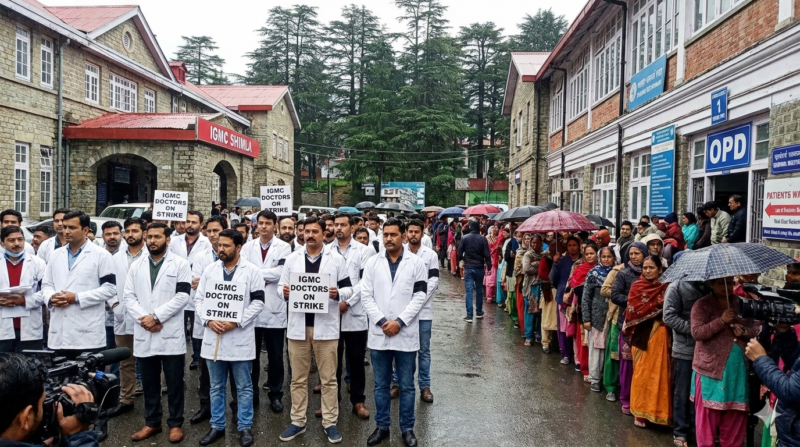 हिमाचल में डॉक्टरों की हड़ताल और स्वास्थ्य सेवाएं: अस्पतालों में ठप होती ओपीडी, मरीज बेहाल, सरकार पर बढ़ा दबाव