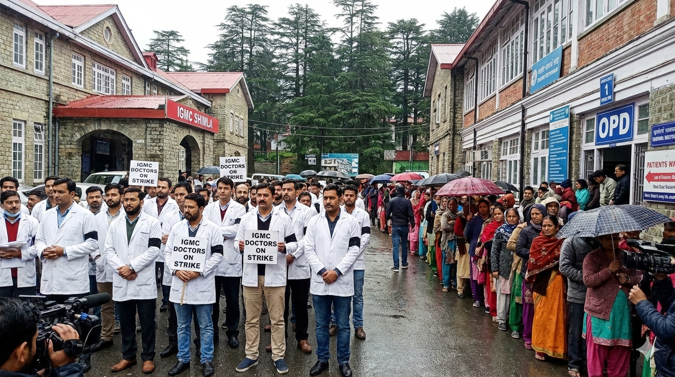 हिमाचल में डॉक्टरों की हड़ताल और स्वास्थ्य सेवाएं: अस्पतालों में ठप होती ओपीडी, मरीज बेहाल, सरकार पर बढ़ा दबाव