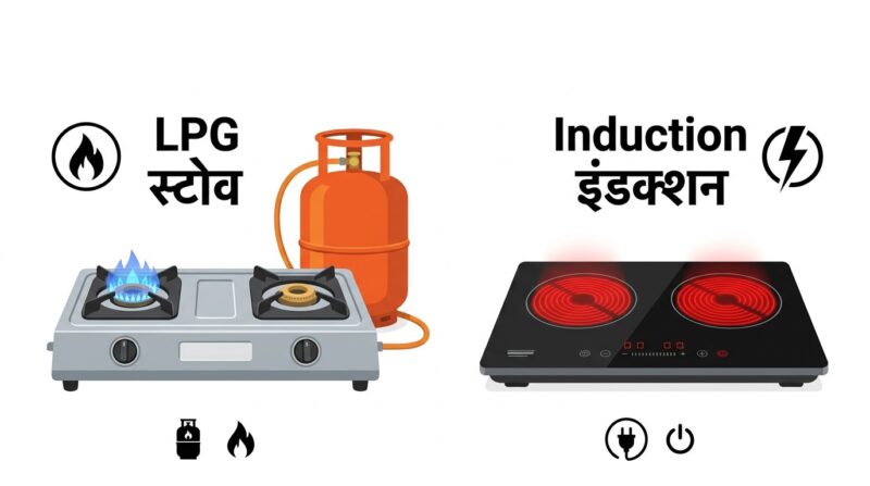 LPG vs इंडक्शन: लंबे समय में कौन है सस्ता? पूरी तुलना समझिए