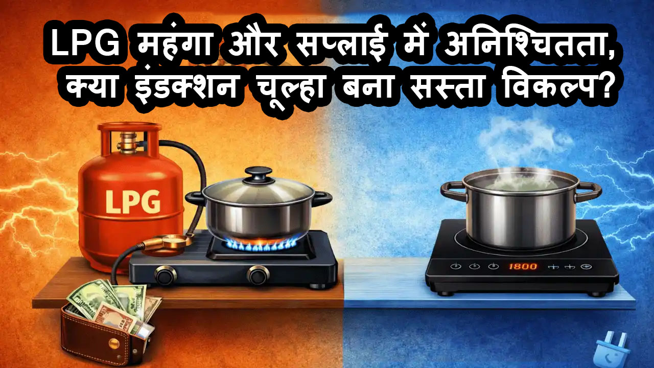 LPG महंगा और सप्लाई में अनिश्चितता, क्या इंडक्शन चूल्हा बना सस्ता विकल्प? जानिए पूरी तुलना
